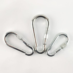 Din5299d moschettone a molla di sicurezza gancio a scatto con blocco a vite - Product Image 5