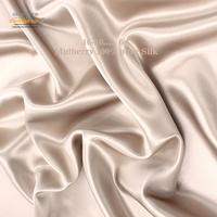 Tissu en soie naturelle pure 22MM, 100% soie brillante, 114CM, qualité 6A, fabricant de soie