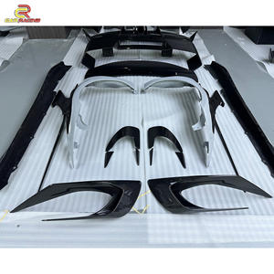 Kit de carrosserie en fibre de carbone sèche BatFury <span class=keywords><strong>Aero</strong></span> New Style Auto Parts Hood Front Lip Rear Diffuser Side Skirt for F-errari 296 GTB Bodykit - Product Image 4