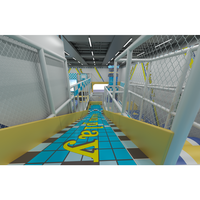 Équipement de terrain de jeu intérieur commercial, thème princesse/fantaisie, trampoline, fosse de mousse haute densité, mur d'escalade, parcours ninja
