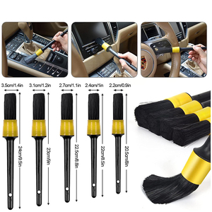 Kit de Cepillos de Limpieza para Autos NIKO, Cepillos de Cerdas Suaves para Detallado de Interiores, Exteriores y Ruedas - Product Image 2