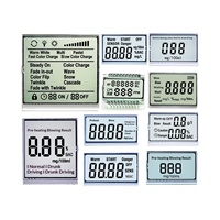 Layar Tampilan Segmen LCD 2026 1,5" Digital Monokrom Hitam Putih untuk Pengukur Alkohol