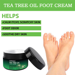 Crema per Piedi a Base di Glicerina con Olio di Tea Tree e Aloe Vera, Vitamina E per Idratazione e Rimozione della Pelle Morta, Cura dei Talloni Secchi e Screpolati - Product Image 3