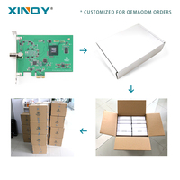 Carte de test de flux de code numérique XINQY DSG850S pour la production de télévision standard, multi-standard PCI-E DVB-T2 S S2 Dtv/t2, carte de modulation