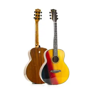 Stringed Instruments China Oem With Electric Pickup Eq Top Solid Wood Professional 41 Inch Acoustic Guitar