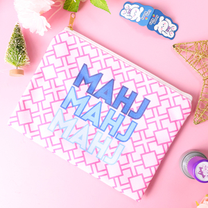 Borsa Cosmetica Portatile Personalizzata in Tela di Cotone Ecologica con Cerniera, Logo Personalizzato, Riutilizzabile, Multicolore, Promozionale per Articoli da Toilette - Product Image 1