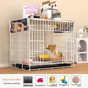 Katlanabilir katlanabilir kapalı katlanır hayvan metalik Metal küçük köpek evcil hayvanlar için Pet kafesleri - Product Image 5