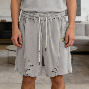 Baggy Casual Wholesale Manufacture <b>Shorts</b> Running Sweat <b>Shorts</b> Drawstring Hole Men Summer <b>Shorts</b> - Product Image 1