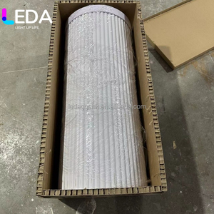 แผงตกแต่งฉากหลังงานแต่งงานทรงโค้งอะคริลิคสีขาวแบบปรับแต่งได้ของ LEDA ทำจาก PVC สำหรับงานเลี้ยงฉลองสมรส - Product Image 3