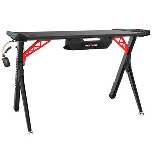 Escritorio moderno personalizable para juegos de PC con juego de mesa y silla RGB Soporte de ordenador portátil ajustable extensible y electrónico de metal - Product Image 3