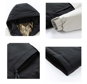 Nuova giacca invernale da <span class=keywords><strong>uomo</strong></span> Parka antivento a doppio strato <span class=keywords><strong>con</strong></span> <span class=keywords><strong>cappuccio</strong></span> in <span class=keywords><strong>pile</strong></span> spesso e caldo regalo per papà o marito - Product Image 2