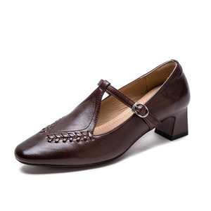 Zapatos de plataforma Retro Mary Jane, cómodos, modernos, a la moda, de tacón alto, elegantes y graciosos para mujer - Product Image 1