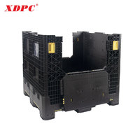XDPC 1200*1000*1080mm caisse de palettes en plastique pliable de stockage logistique robuste