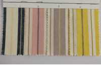 Serviettes en lin et coton délavé à rayures naturelles, pour vente en gros, restaurant, hôtel et mariage