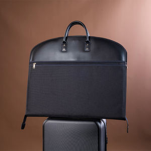 Подарок для шаферов по индивидуальному заказу, сумка для одежды с кожаной ручкой, сумка для одежды для отца жениха, сумка для костюма из ткани Оксфорд, сумка для костюма с монограммой - Product Image 1