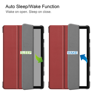 เคสหลัง PU PC บางเฉียบ ราคาประหยัด คุณภาพสูง สำหรับ <span class=keywords><strong>Huawei</strong></span> <span class=keywords><strong>Matepad</strong></span> 10.8 SCMR-W09/<span class=keywords><strong>M6</strong></span> 10.8 2019 สีแดงไวน์ สำหรับผู้หญิง - Product Image 3