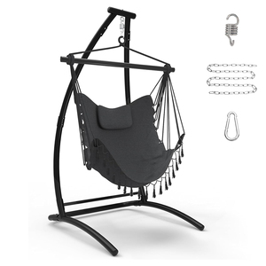 <span class=keywords><strong>Silla</strong></span> de <span class=keywords><strong>hamaca</strong></span> <span class=keywords><strong>tipo</strong></span> C con soporte, <span class=keywords><strong>silla</strong></span> <span class=keywords><strong>colgante</strong></span> de alta resistencia de Metal con soporte, <span class=keywords><strong>silla</strong></span> de <span class=keywords><strong>hamaca</strong></span> para interior y exterior para terraza de balcón - Product Image 1