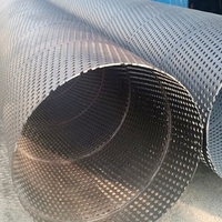 Tuyau perforé à trou rond en acier inoxydable haute résistance pour le forage et le drainage de puits