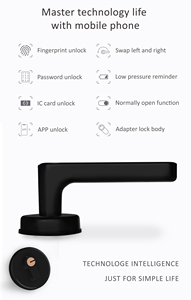 High Quality Digital Electronic Biometric <strong>Fingerprint</strong> <strong>Smart</strong> Handle Door <strong>Lock</strong> with TTlock App Password RFID IC Card NFC Unlock - Product Image 6