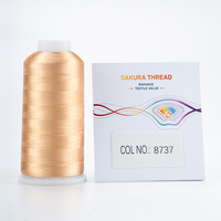 Rayon benang bordir 1680 warna 4000 Yard stok