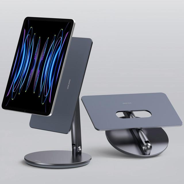 360 Rotating Foldable Aluminum Magnetic Tablet Stand Desktop Holder for iPad Pro 11 12.9 13 Inch iPad Air 10.9 11 Inch iPad A16