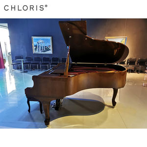 <span class=keywords><strong>Piano</strong></span> Akustik Desain Antik HG-186 Pemoles Coklat Tua <span class=keywords><strong>Piano</strong></span> Besar dengan Kaki Keriting - Product Image 5