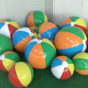 Inflatable Colorful Beach Balls PVC Summer Pool Water Toy For Outdoor Fun And Advertising Use - Product Image 1