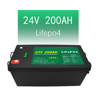 Batteries au lithium 12V 24V pour usine, packs de batteries d'alimentation 24V 50Ah 100Ah 200Ah 300Ah, batteries lithium-ion LiFePO4