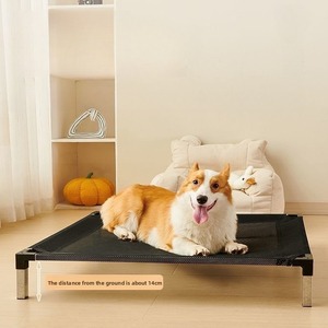 Hot Sale Cooling Elevated <strong>Pet</strong> <strong>Bed</strong> Stainless Steel Frame Outdoor Raised Dog <strong>Bed</strong> for Camping Moisture-Proof Washable Solid - Product Image 1