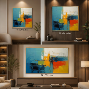ภาพวาดบนผืนผ้าใบลายพื้นผิวแบบนามธรรมสมัยใหม่ ของตกแต่งบ้านสไตล์ร่วมสมัย ภาพวาดลายพื้นผิวสมัยใหม่ ของตกแต่งบ้านภายใน - Product Image 1