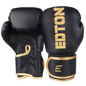 Guantes <span class=keywords><strong>de</strong></span> MMA <span class=keywords><strong>de</strong></span> cuero genuino personalizados para gimnasio, equipo <span class=keywords><strong>de</strong></span> interior, guantes <span class=keywords><strong>de</strong></span> <span class=keywords><strong>boxeo</strong></span> negros <span class=keywords><strong>de</strong></span> 8oz 10oz 12oz 14oz con impresión en blanco - Product Image 2