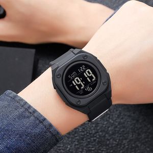 นาฬิกาข้อมือ SKMEI 2160 กันน้ำสำหรับผู้ชาย พร้อมฟังก์ชั่นนับถอยหลัง จับเวลา ไฟ LED ระบบอิเล็กทรอนิกส์ นาฬิกาปลุก นาฬิกาดิจิตอล - Product Image 3