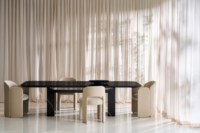 Chaise de salle à manger à dossier superposé, chaise de salle à manger moderne sans accoudoirs pour salle à manger et cuisine
