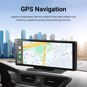 Gương liên kết chức năng đa phương tiện GPS 10.26 inch Carplay Android tự động với BT WIFI FM xe Màn hình IPS màn hình cảm ứng xe máy nghe nhạc - Product Image 4