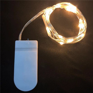 Led dây dây Đồng đèn CR2032 nút pin hộp dây đồng giáng sinh ngoài trời Vườn trang trí ánh sáng chuỗi - Product Image 1