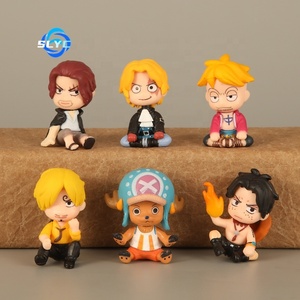 6 Estilos de Figuras de una Pieza Sentadas: Ace, Sabo, Marco, Sanji, <span class=keywords><strong>Chopper</strong></span>, Cabello Rojo - Product Image 1