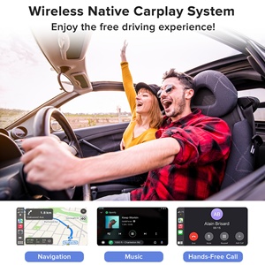 กล่องใส่ CarPlay แบบ2 in 1 2024 Netflix YouTube TikTok CarPlay ไร้สายและ Android Auto CarPlay ไร้สาย4 + 64GB