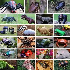 2024 penjualan terlaris baru mainan terbang Rc Mini mainan serangga bergetar lalat inframerah ladybird lebah plastik hewan RC dengan lampu