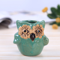 Mini plantes en Pot pour ornements de jardin, pots de fleurs en céramique multicolores et créatifs en forme d'animal, ornement de la maison, htlh 580