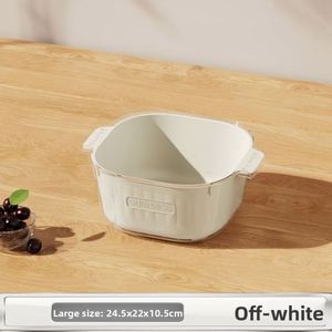 Panier à légumes multifonctionnel double couche de qualité alimentaire pour cuisine et salon avec drainage - Product Image 6