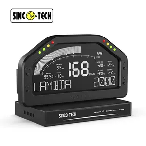 Sincotech Wideband 7-màu đa chức năng đua đen bảng điều khiển với cảm biến do926wb