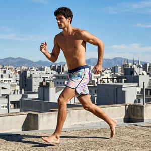 กางเกงออกกำลังกายประจำวันสำหรับผู้ชาย ผ้าแห้งเร็ว เนื้อผ้านุ่ม ทรงหลวม เอวยางยืดพร้อมเชือกผูก กระเป๋าข้างสำหรับวิ่ง - Product Image 2