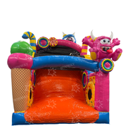 Parcours d'obstacles gonflable commercial Monstre Sucré, Aire de jeux gonflable pour enfants pour événements et locations de fêtes