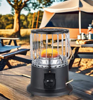 Réchaud de camping portable au gaz propane mini, en acier, coupe-vent, structure séparée, chauffage de cuisine pour usage extérieur