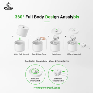 Tempat Minum Anjing Otomatis USB, Dispenser Air Super Senyap, Pemberi Makan Otomatis, Perlengkapan Produk Hewan Peliharaan - Product Image 4