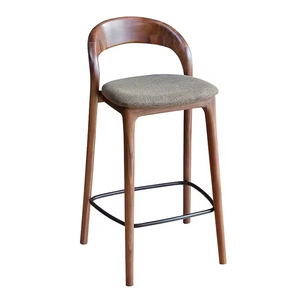 Silla de Comedor Moderna de Lujo JP con Estructura de <span class=keywords><strong>Madera</strong></span> Sólida, <span class=keywords><strong>Taburete</strong></span> de Bar para Hotel, Restaurante, Bistro, <span class=keywords><strong>Cocina</strong></span>, Barra de Bar en Casa - Product Image 6