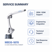Robot de soudage laser industriel 6 axes MB35-1870 au prix d'usine, optimisé pour la fabrication de précision en acier au carbone
