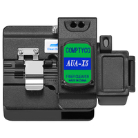 COMPTYCO AUA-X5 Coupe-fibre optique de haute précision 3-en-1 avec boîte de récupération de fibres pour soudage à chaud/froid