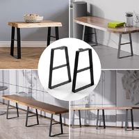 Cadre d'art en fer minimaliste moderne Pieds de table en métal robustes Quincaillerie de dalle de roche transfrontalière pour bureaux salon