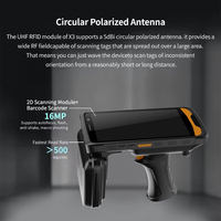 Escáner de código de barras PDA resistente Inventario de PDA de mano Terminal móvil Android PDA UHF Lector RFID BDX6